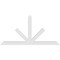 Ekena Millwork Saratoga Architectural Grade PVC Gable Bracket, 108"W x 54"H x 4"D x 6"F, 12/12 Pitch GBP108X54X0406SAR00 - alternate 4